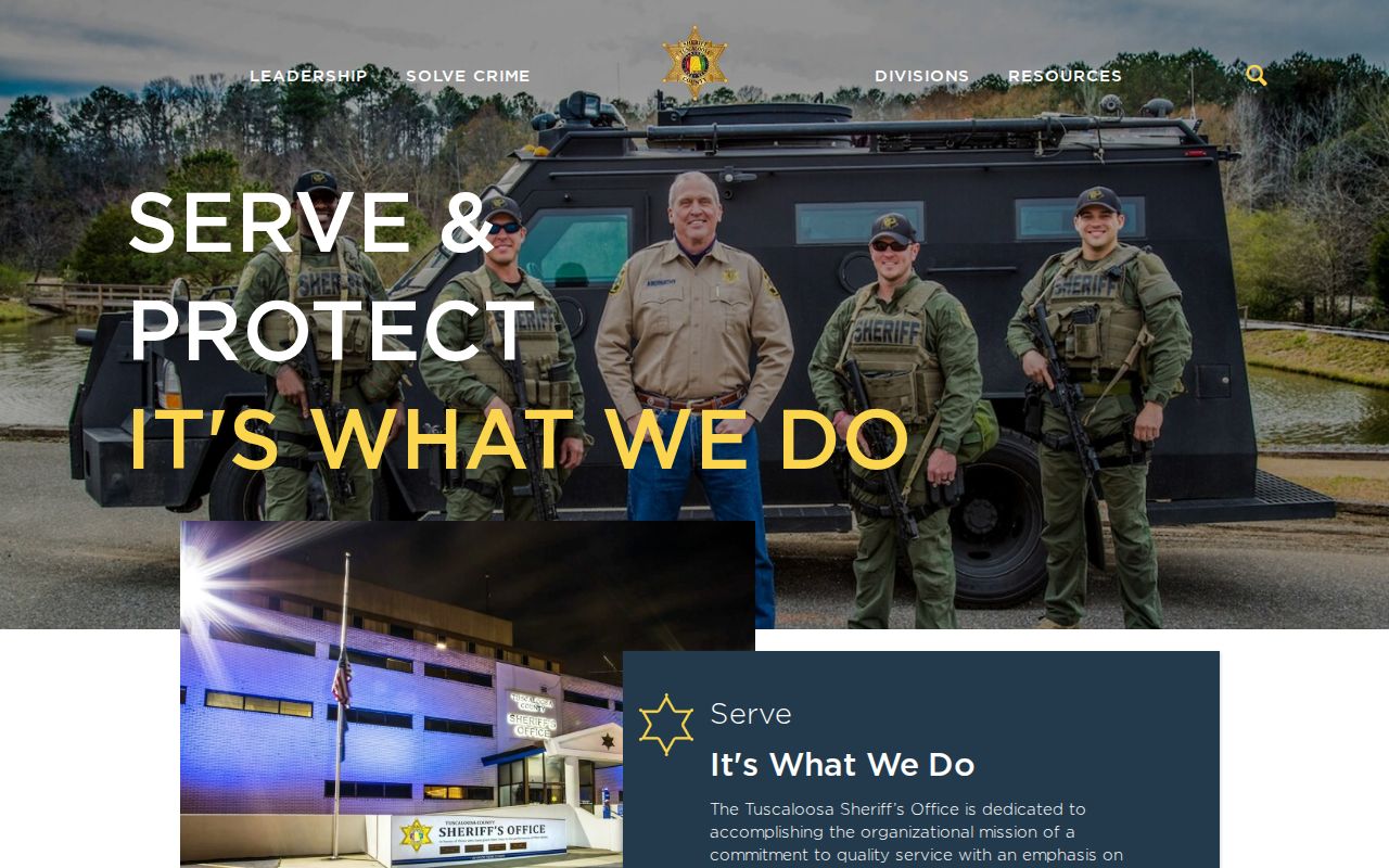 Tuscaloosa County Sheriff's app and criminal record tools
