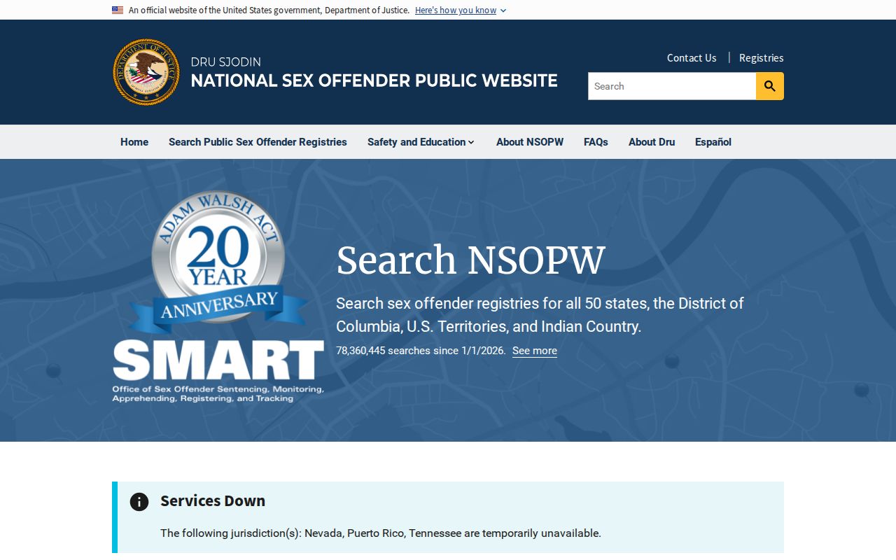 National sex offender search for checks beyond Tuscaloosa County